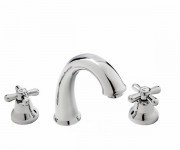 Змішувач для раковини двухвентильний з донним клапаном Fiore Margot хром 26062800 Chrome