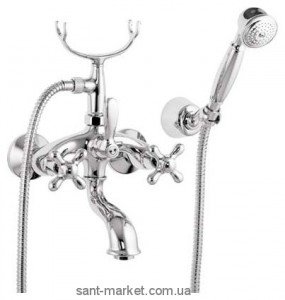 Смеситель двухвентильный для ванны с душем Fiore коллекция Margot хром 26061100 Chrome