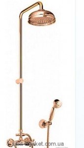 Fiore Margot Душевая колонна с ручным и верхним душем 26061490 Old Bronze