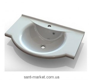 Раковина для ванной подвесная умывальник-столешница Marmite коллекция Anna белая 1124051103