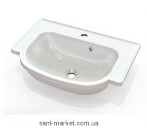 Раковина для ванной подвесная умывальник-столешница Marmite коллекция Alva белая 3006101