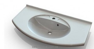 Раковина для ванной подвесная умывальник-столешница Marmite коллекция Doris белая 01172091103