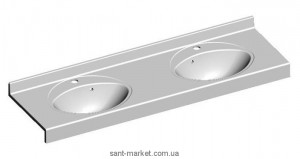 Раковина для ванной подвесная двойная Marmite коллекция Hotel-3 белая 01112164203
