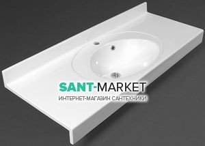 Раковина для ванной подвесная умывальник-столешница Marmite коллекция Hotel-3 белая 01112121103