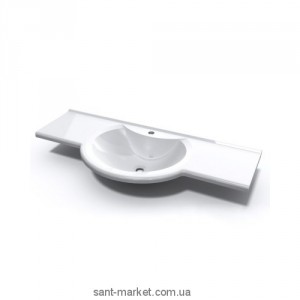 Раковина для ванной подвесная умывальник-столешница Marmite коллекция Laurine белая 01111111103