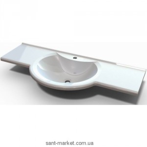 Раковина для ванной подвесная умывальник-столешница Marmite коллекция Laurine белая 01111141103