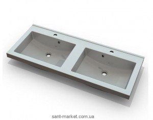 Раковина для ванной встраиваемая двойная Marmite коллекция Josefine белая 11030124203