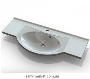 Раковина для ванної підвісна умивальник-стільниця Marmite колекція Katja біла 01185141103