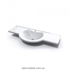 Раковина для ванної підвісна умивальник-стільниця Marmite колекція Laurine біла 01111111103