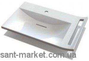 Раковина для ванной подвесная с вешалкой Marmite коллекция Lotta белая 600044073103