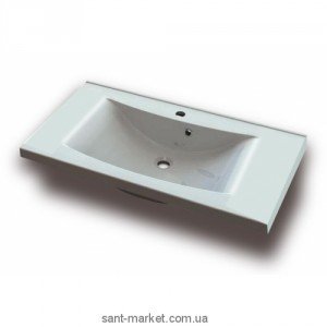 Раковина для ванной подвесная умывальник-столешница Marmite коллекция Lucia белая 01050101103