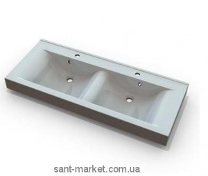 Раковина для ванной подвесная двойная Marmite коллекция Nadja белая 01168024203