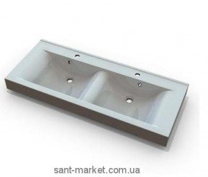 Раковина для ванной подвесная двойная Marmite коллекция Nadja белая 01168144203