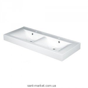 Раковина для ванной подвесная двойная Marmite коллекция Nadja белая 01168164203