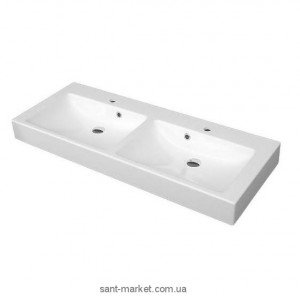 Раковина для ванної підвісна подвійна Marmite колекція Nicole біла 01012124203