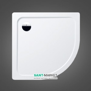 Душевой поддон стальной эмалированный четверть круга Kaldewei Аrondo 90x90х2.5 белый 460000010001