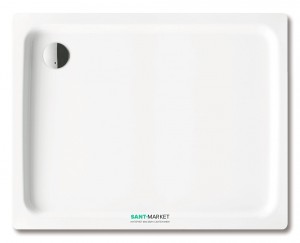 Душевой поддон стальной эмалированный прямоугольный Kaldewei Duschplan 120х90х6.5 белый 432000010001