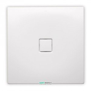 Душевой поддон стальной эмалированный квадратный Kaldewei Conoflat 90x90х3.2 белый 465300010001