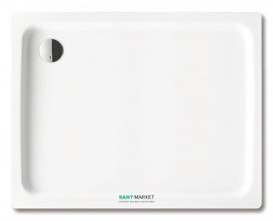 Душевой поддон стальной эмалированный прямоугольный Kaldewei Duschplan 120х90х6.5 белый 432000010001