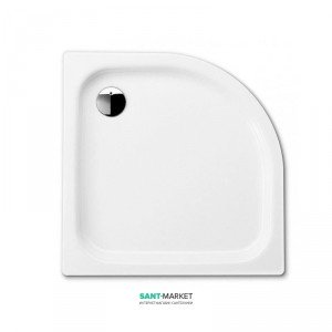 Душевой поддон стальной эмалированный четверть круга Kaldewei Zirkon 90x90х6.5 белый 452200010001