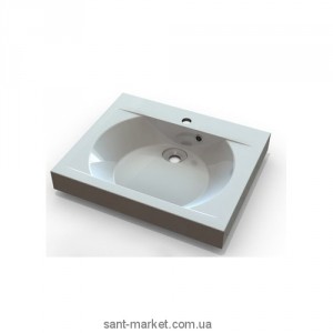 Раковина для ванной подвесная умывальник-столешница Marmite коллекция Robyn белая 01028121103