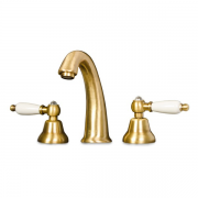 Змішувач для раковини Двохважеля з донним клапаном Fiore Margot Coloniale бронза 02062800 Old Bronze