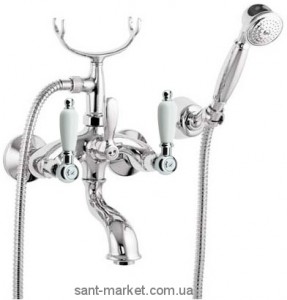 Смеситель двухвентильный для ванны с душем Fiore коллекция Margot Coloniale хром 02061000 Chrome