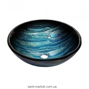 Раковина для ванної накладна Kraus блакитна GV-399-19mm