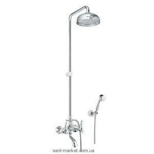 Fiore Margot Coloniale Душевая колонна с ручным и верхним душем 02061490 Chrome