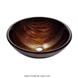 Раковина для ванної накладна Kraus коричнева GV-394-19mm