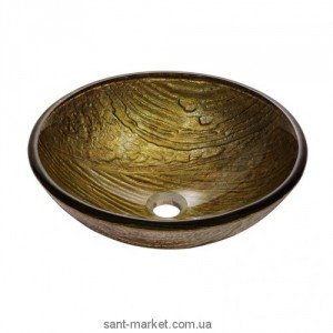 Раковина для ванної накладна Kraus бронзова GV-395-19mm