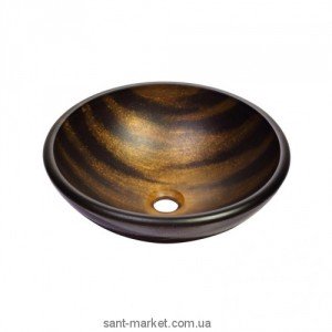 Раковина для ванной накладная Kraus коричневая GV-695-19mm