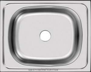Мойка для кухни прямоугольная Ukinox Standart накладная  нержавеющая сталь  хром STM 500 400 4C