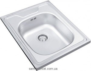 Мийка для кухні прямокутна Ukinox Standart накладна нержавіюча сталь хром STM 500 600 4C