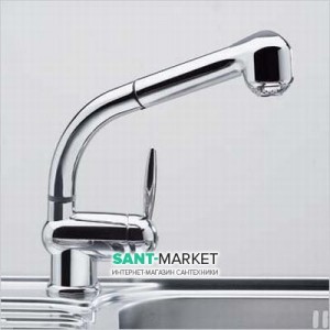 Змішувач для кухні з висувною лійкою Ukinox Classic змішувач 41146 СR