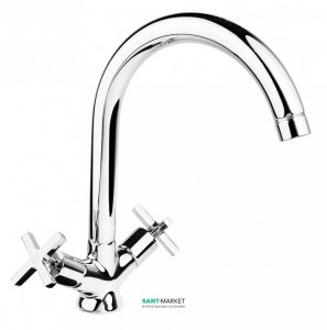 Змішувач для кухні Ukinox змішувач ретростиль 41218 CR
