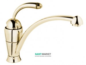 Смеситель для кухни Ukinox однорычажный золотой 42128 GB