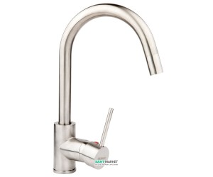 Смеситель для кухни Ukinox однорычажный нержавеющая сталь 7006 SS