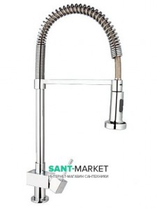 Змішувач для кухні з висувною лійкою Ukinox змішувач на гнучкій пружині 7725 ST