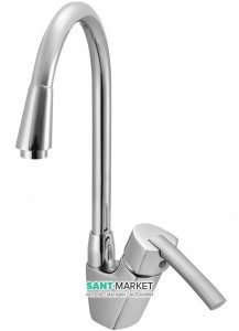 Смеситель для кухни Ukinox однорычажный матовый хром 7736 ST