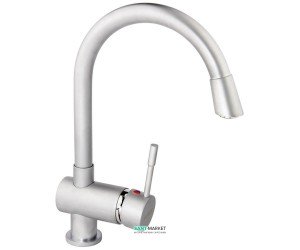 Смеситель для кухни Ukinox однорычажный матовый хром 7007 STCR