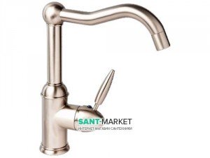 Смеситель для кухни Ukinox однорычажный ретростиль сатин-никель 7781 S.N