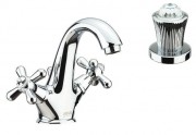 Змішувач для раковини з донним клапаном з Сваровскі Fiore Margot Venere-Sky хром 12062301 Chrome