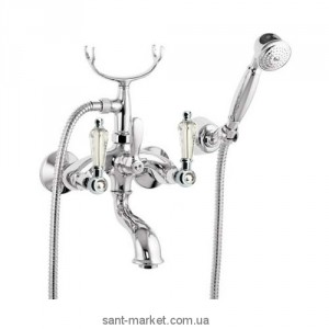 Смеситель двухвентильный со Сваровски с душем Fiore Margot Gioielli-Sky хром 09061000 Chrome