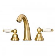 Змішувач для раковини Двохважеля з донним клапаном Fiore Margot Coloniale-Sky бронза 03062800 Old Bronze