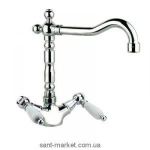 Смеситель для кухни Fiore Margot Coloniale-Sky двухрычажный ретростиль 03064101 Old Bronze