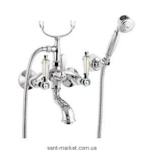 Змішувач двохвентильний зі Сваровські з душем Fiore Margot Gioielli-Sky хром 09061000 Chrome