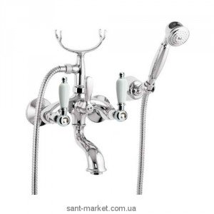 Змішувач двохвентильний зі Сваровські з душем Fiore Margot Gioielli-Sky хром 03061000 Chrome