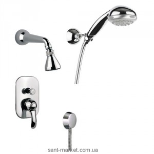 Смеситель однорычажный скрытый (встраиваемый) с душем Fiore коллекция Jafar золото 47CR5135 Gold