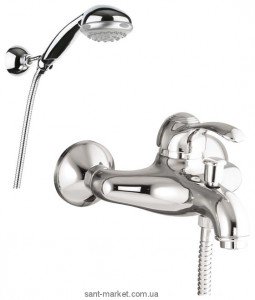 Змішувач одинважільний для ванни з душем Fiore колекція Jafar хром 47CR5100 Chrome